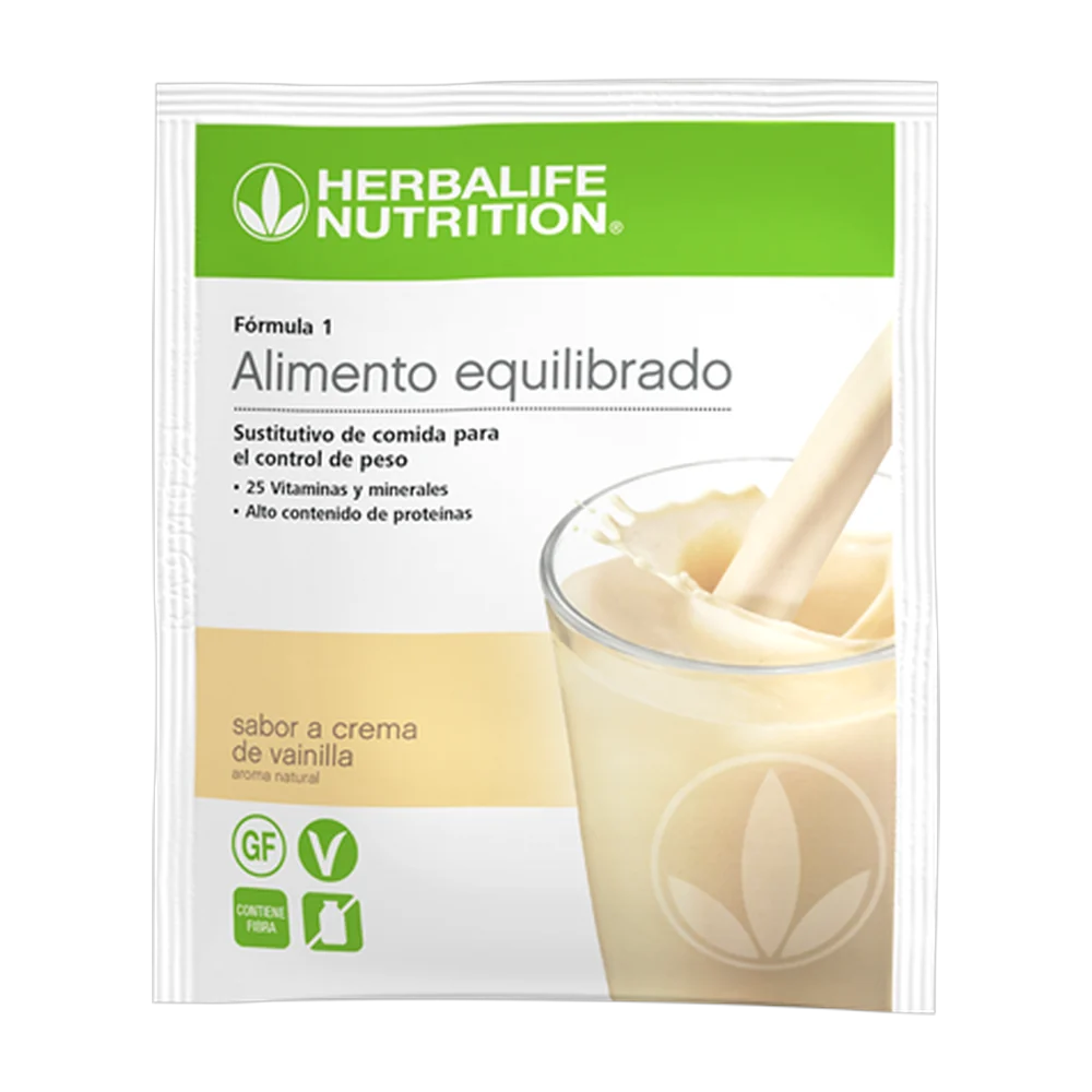 Fórmula 1 - Crema de vainilla en sobres - 7 uds