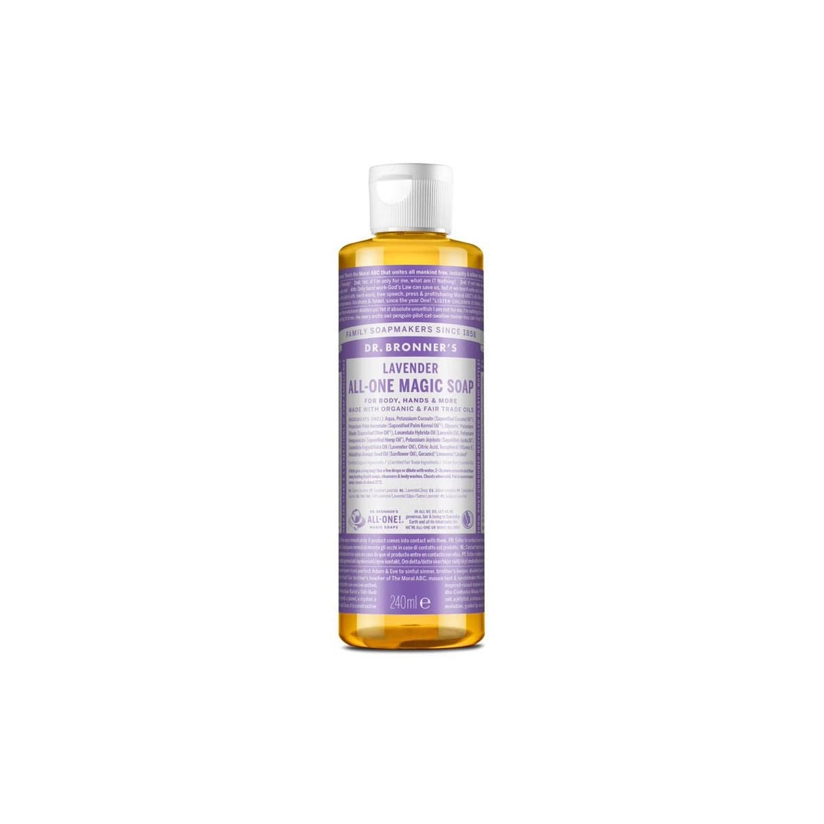 Jabon liquido lavanda bio 240ml Dr. Bronner's