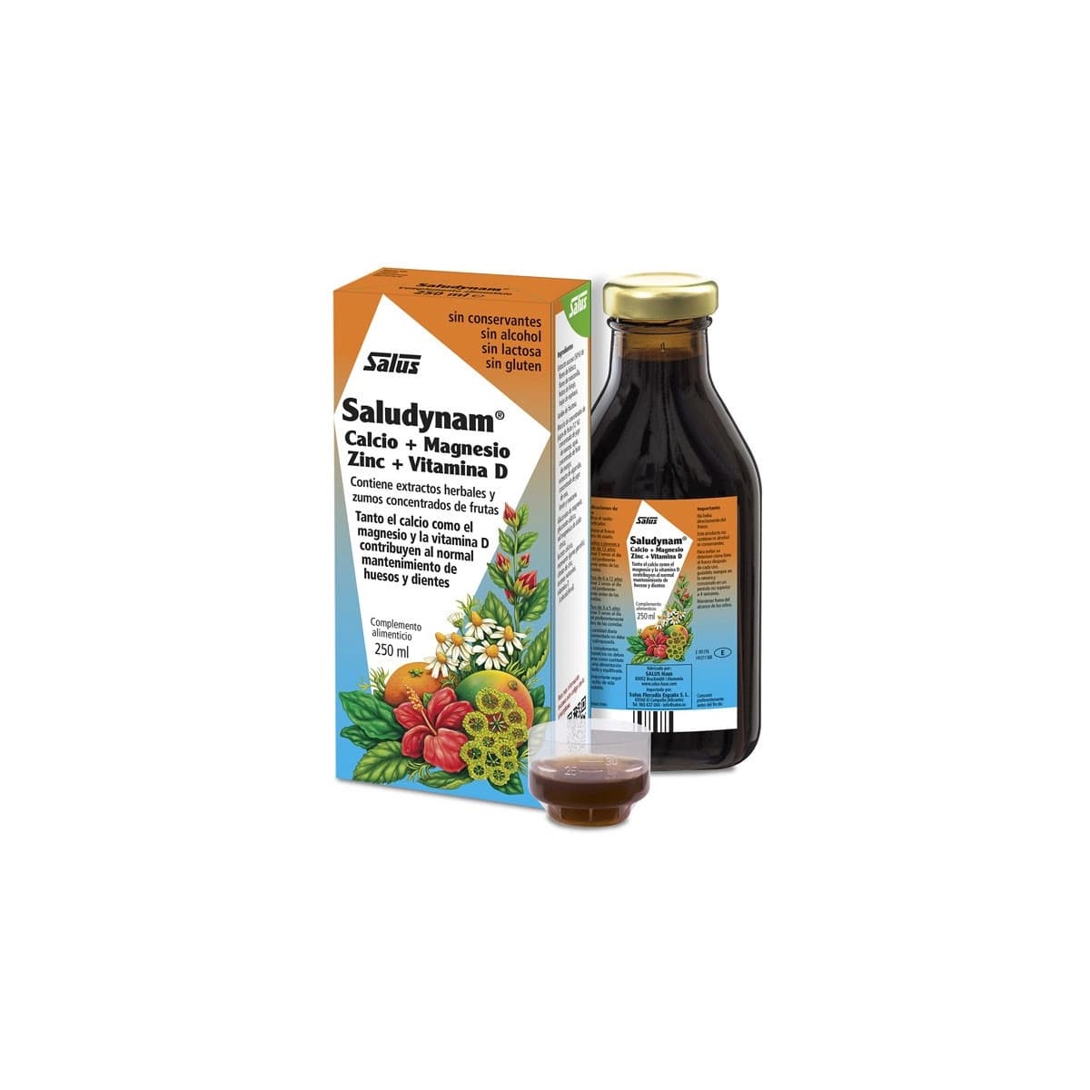 Saludynam Calcio+Magnesio+Zinc+VitD 250ml Salus