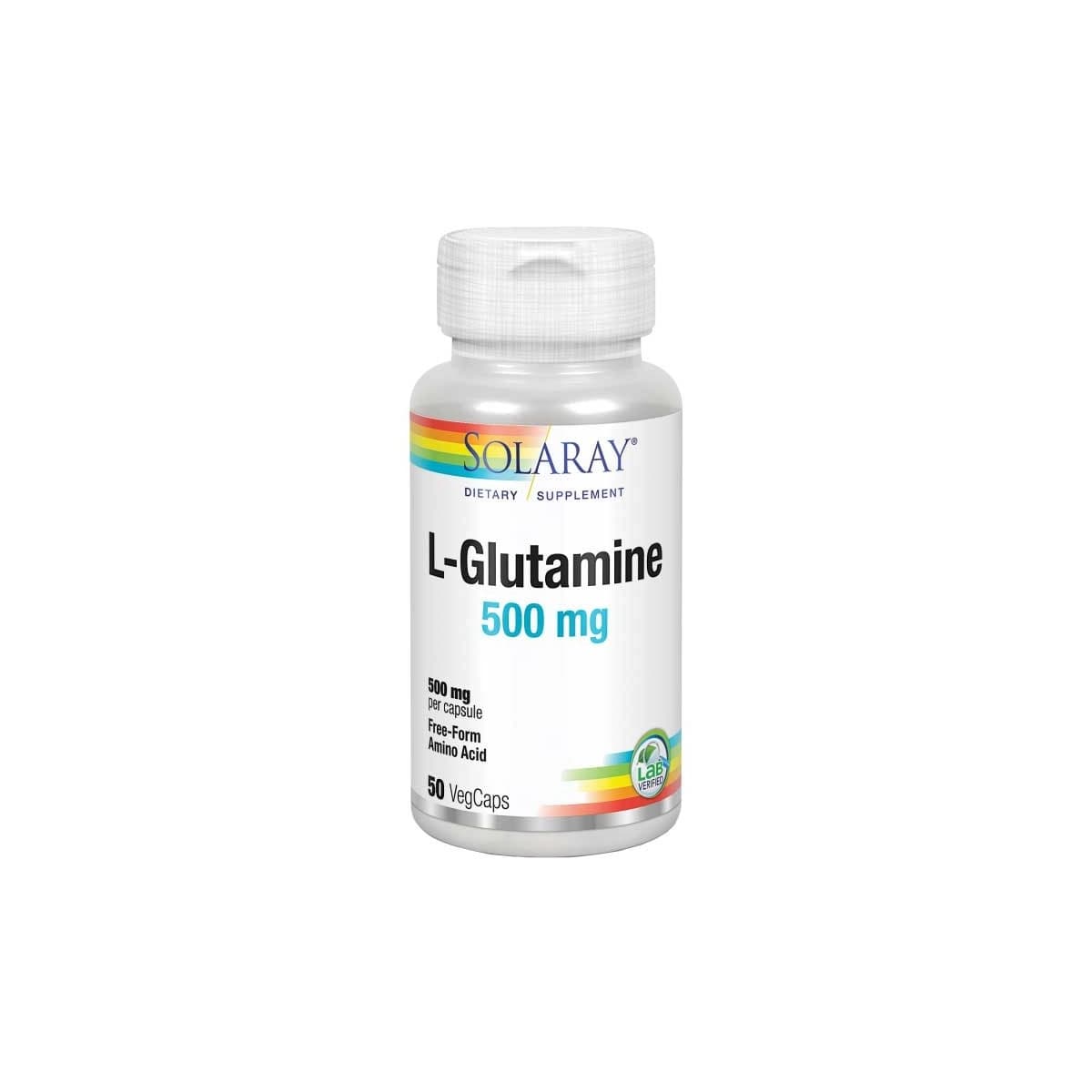 L-Glutamine 500mg 50vcaps Solaray