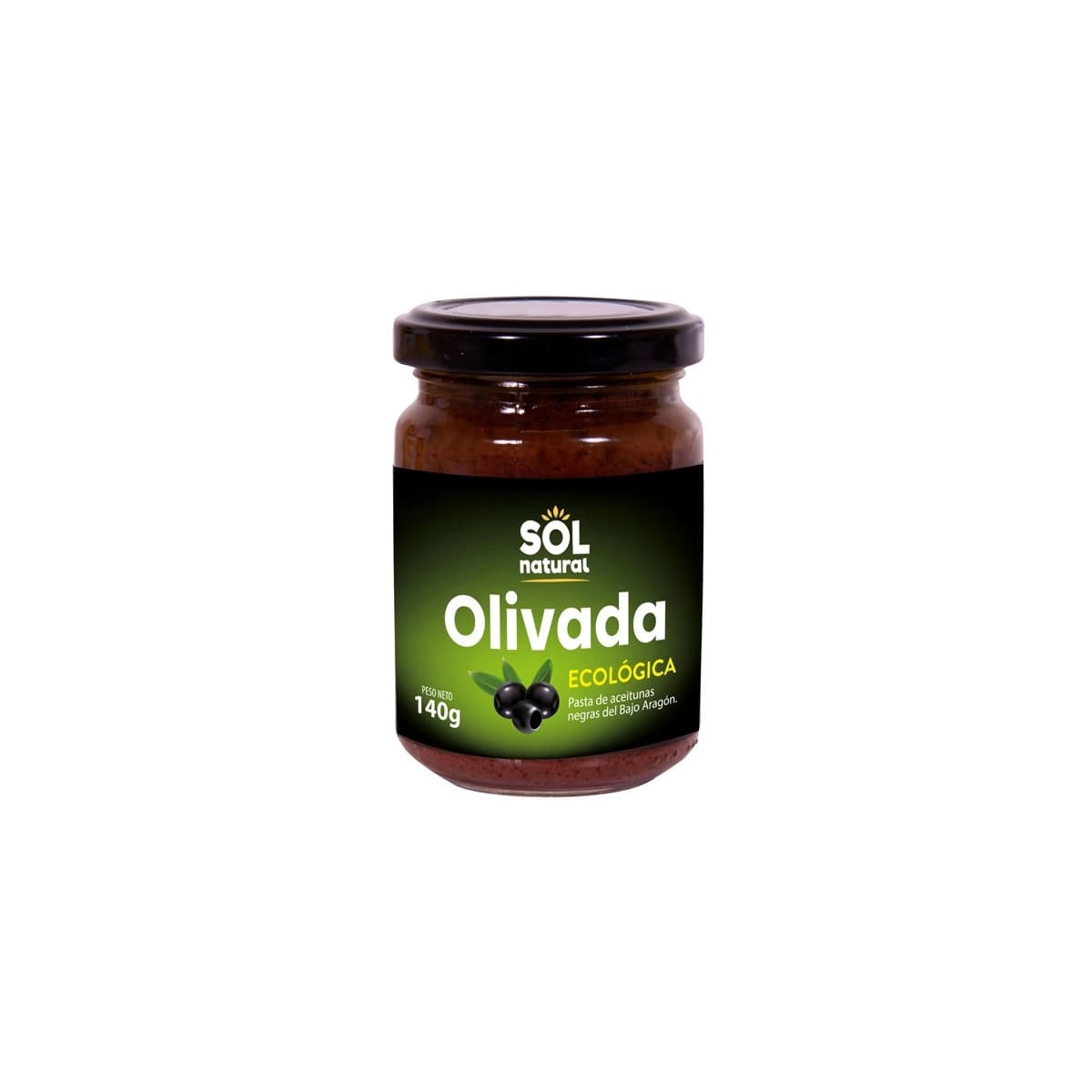 Olivada Negra Bajo Aragon bio 140g Sol Natural