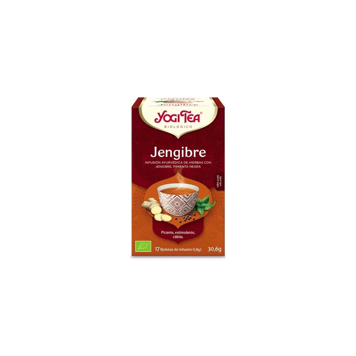 Yogi Tea Jengibre 17 filtros BIO