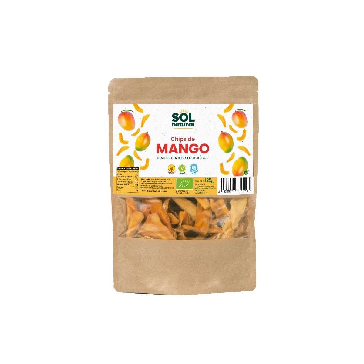 Chips de mango bio 125g Sol Natural