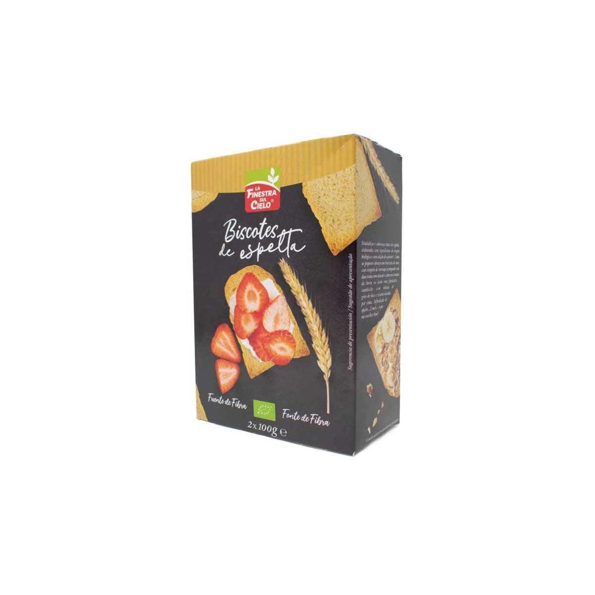 Biscotes de espelta bio 2x100g La Finestra