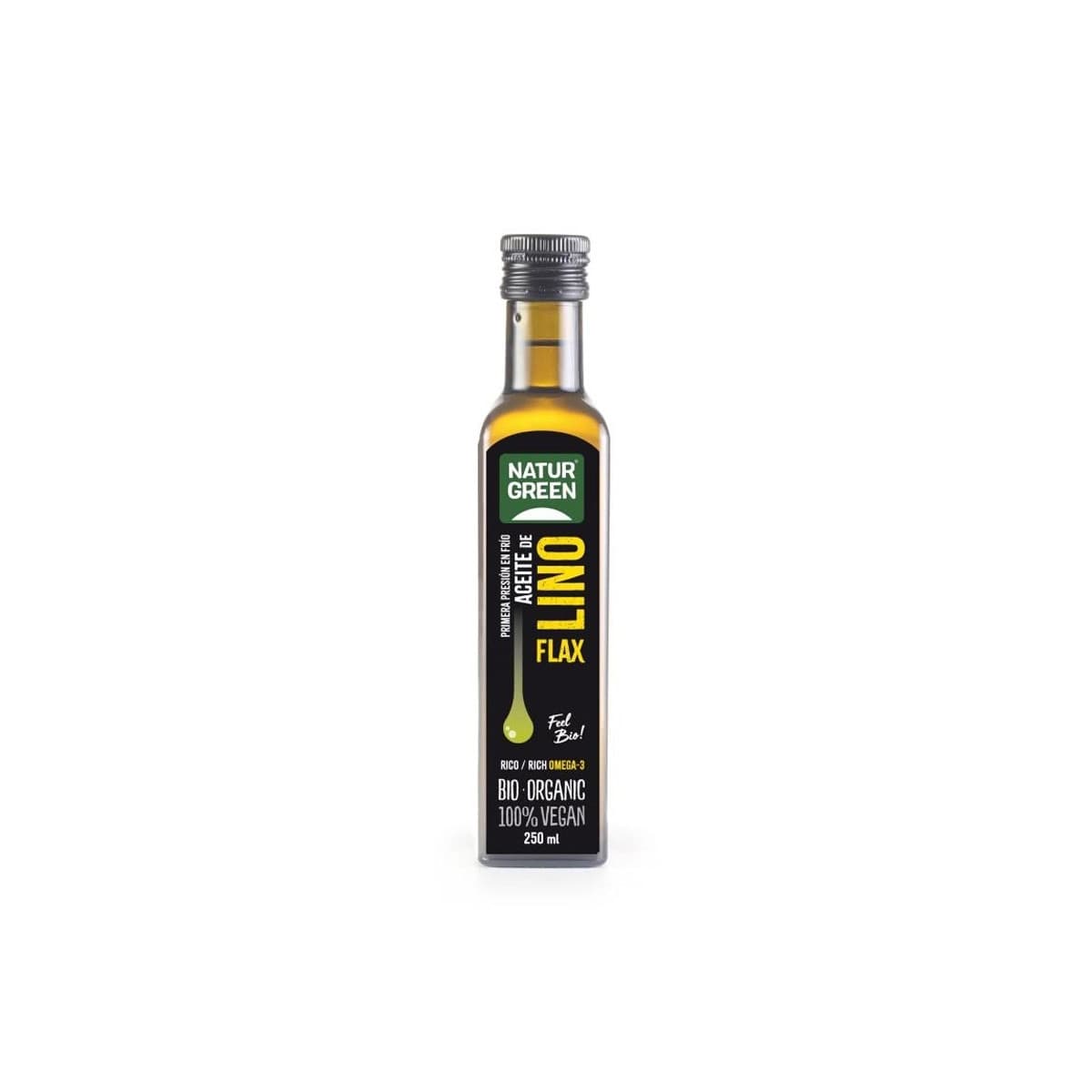 Aceite de lino bio 250ml Naturgreen