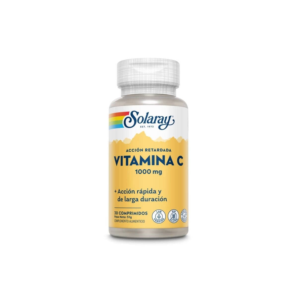 Vitamina C 1000mg A/R 30 comprimidos Solaray