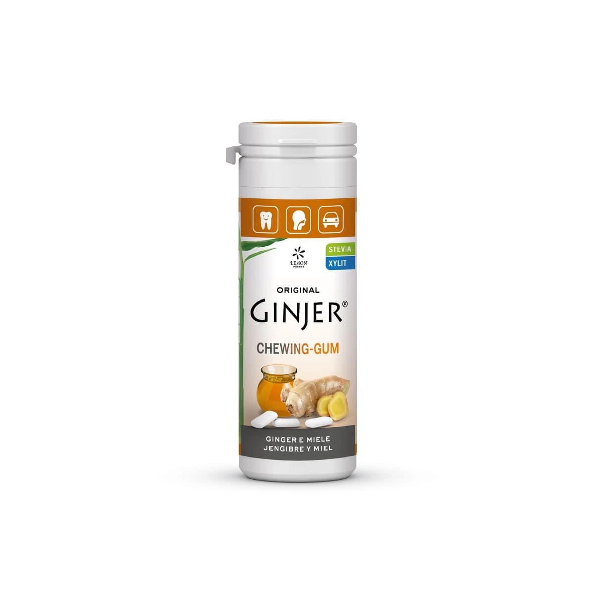 Chicles Ginjer Miel 30g Lemon Pharma