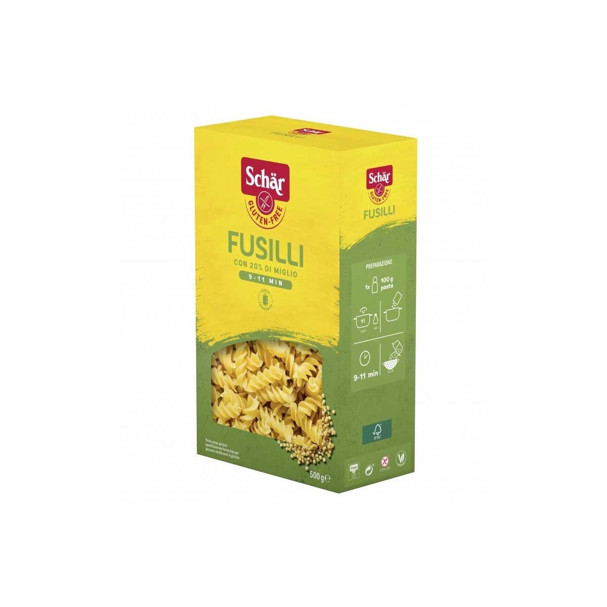 Fusilli de tirabuzón 500 g Schar