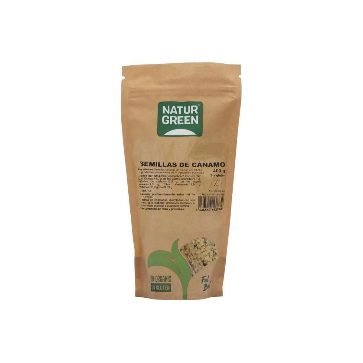 Semillas de Cañamo Bio 400g Naturgreen