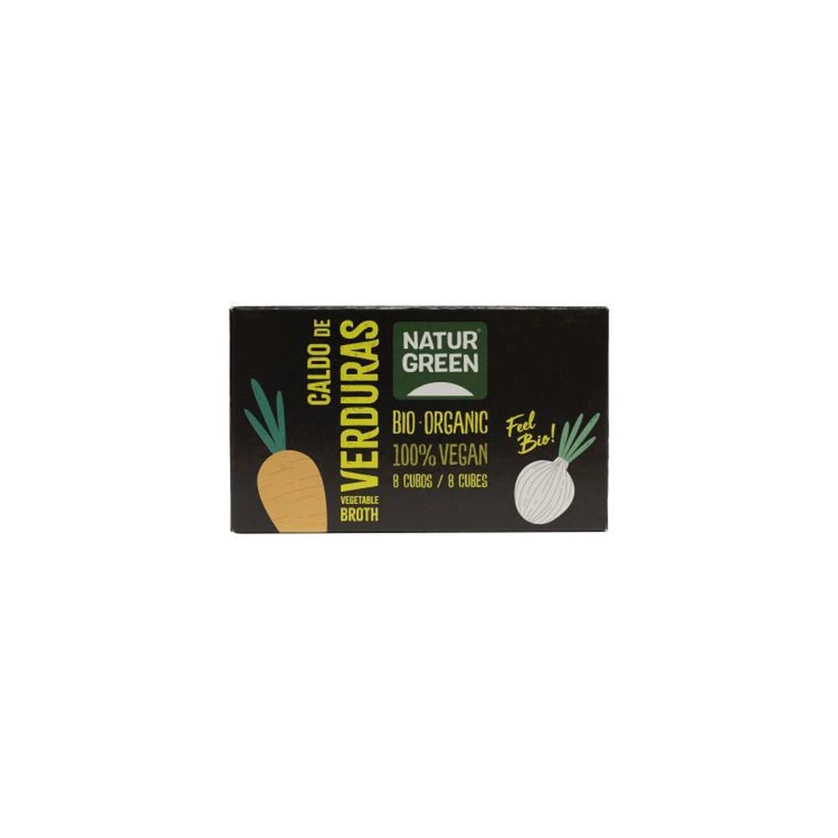 Cubito caldo de verduras bio 8x10,5g Naturgreen