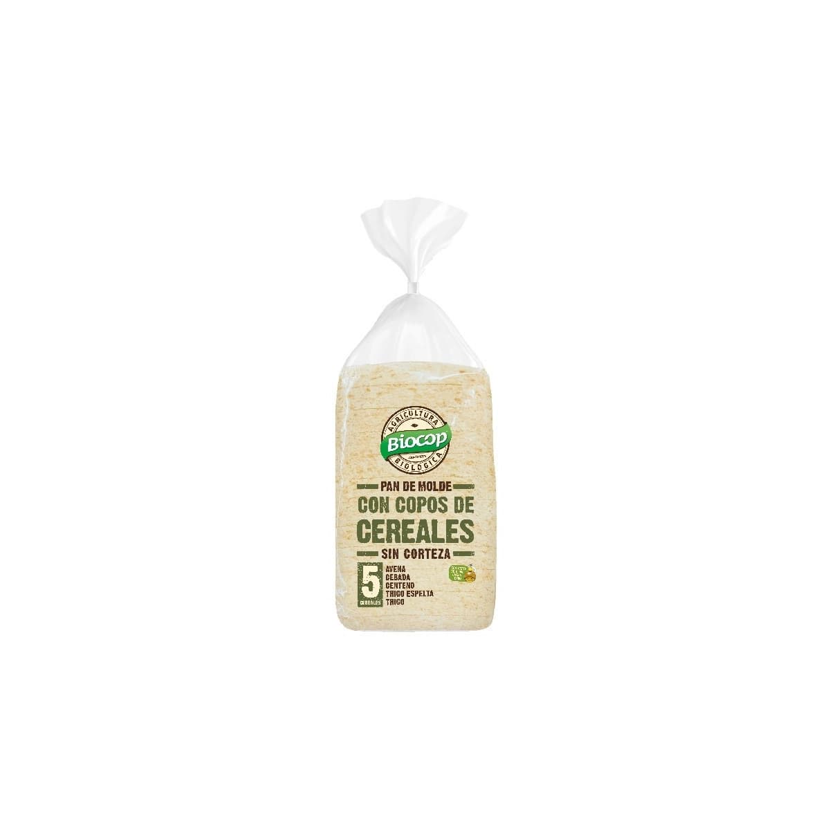 Pan molde copos cereales sin corteza Bio 300g Biocop