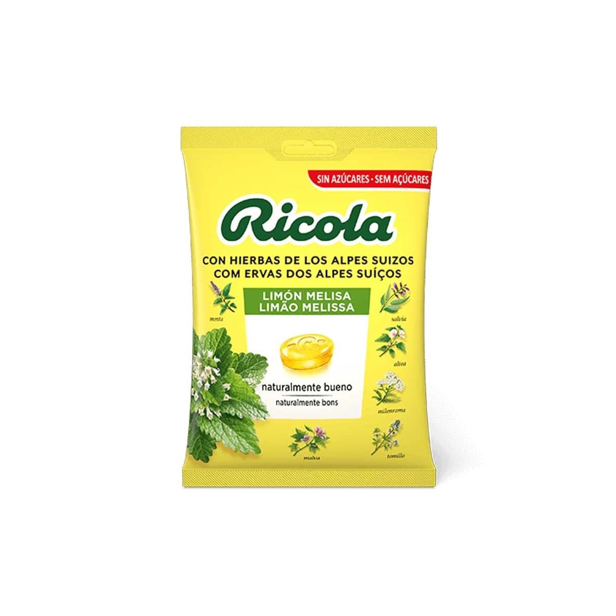 Bolsa de caramelos Limon-Melisa 70 g Ricola