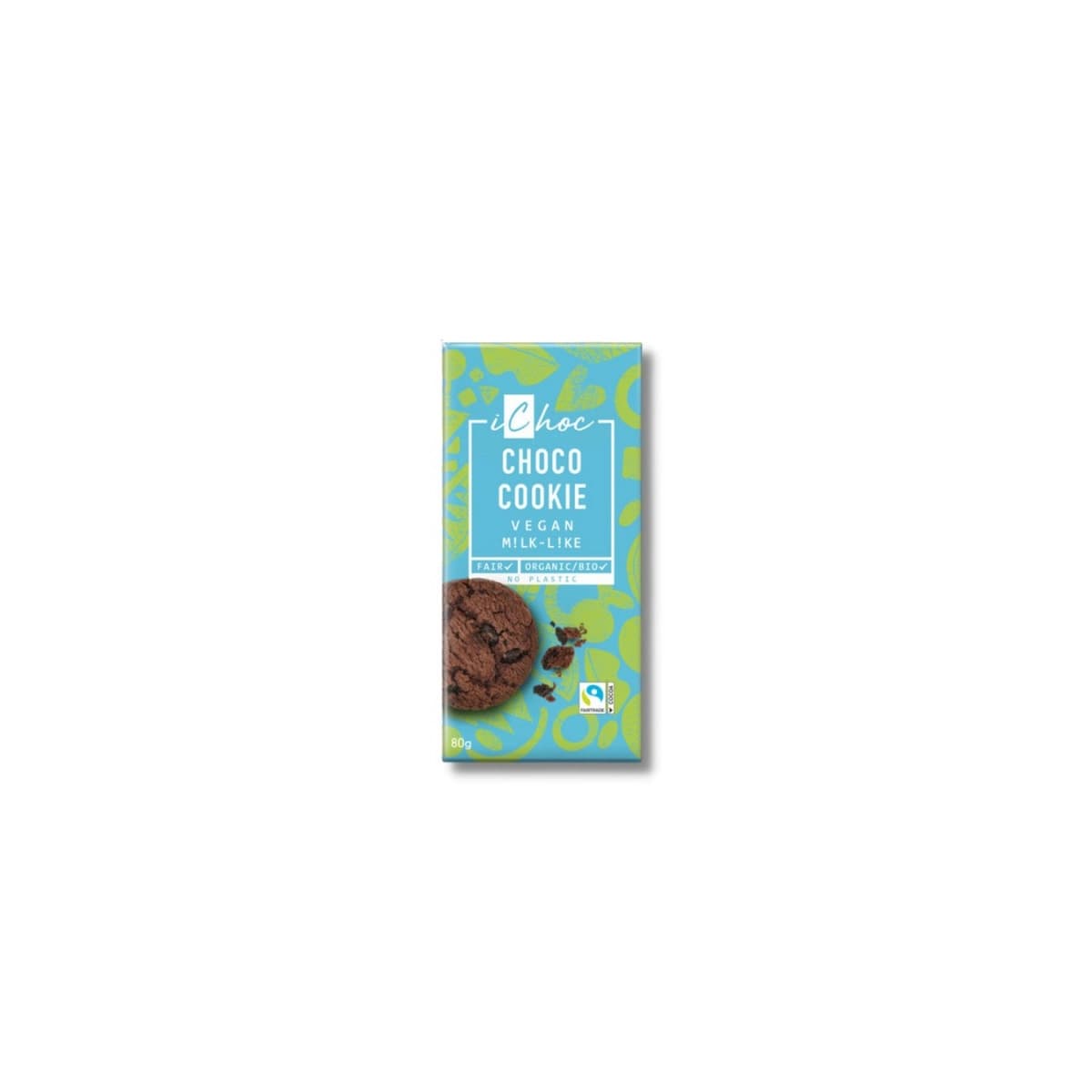 Chocolate vegano choco cookie Bio 80g Ichoc