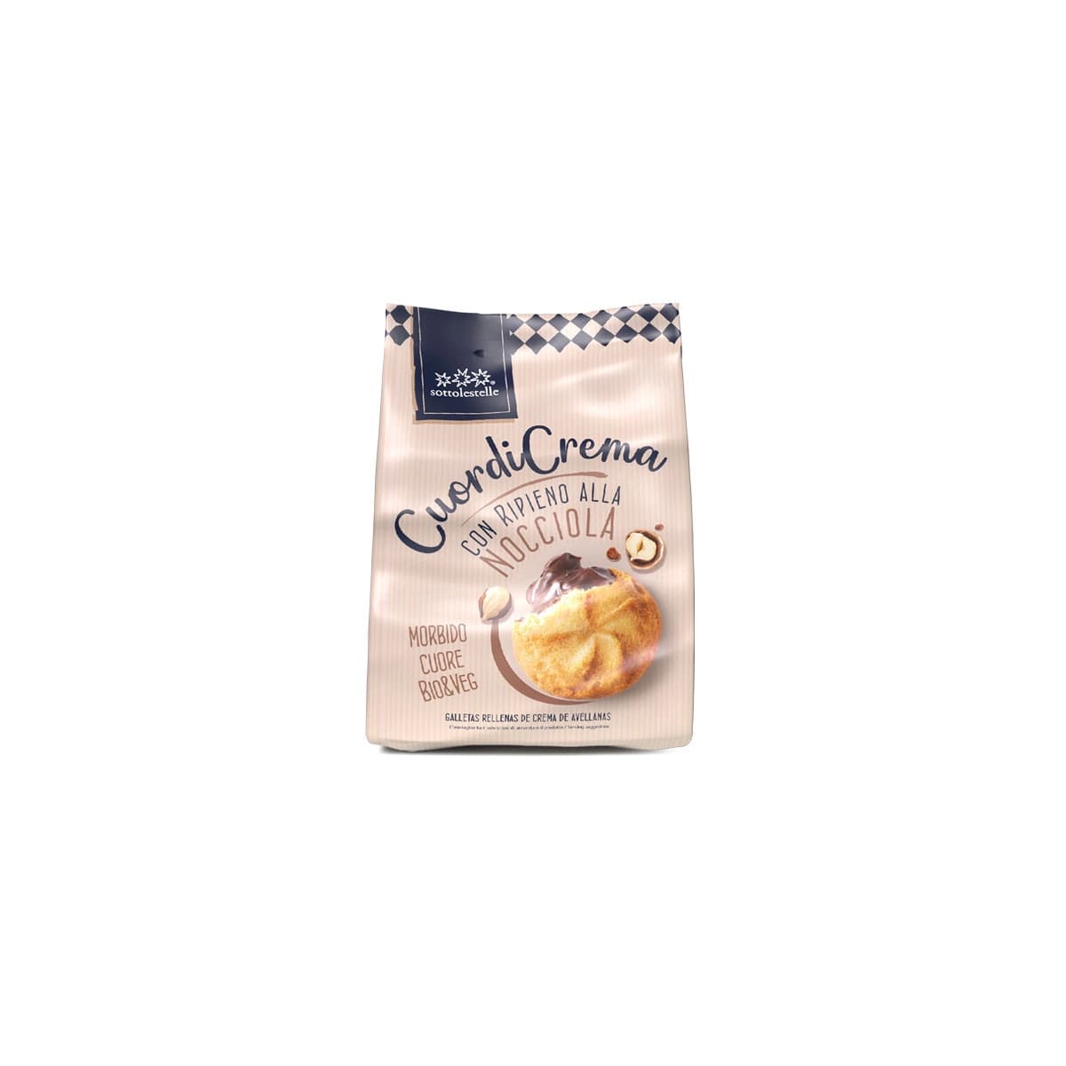 Galletas rellena avellana choco s/g 200g Sottolestelle