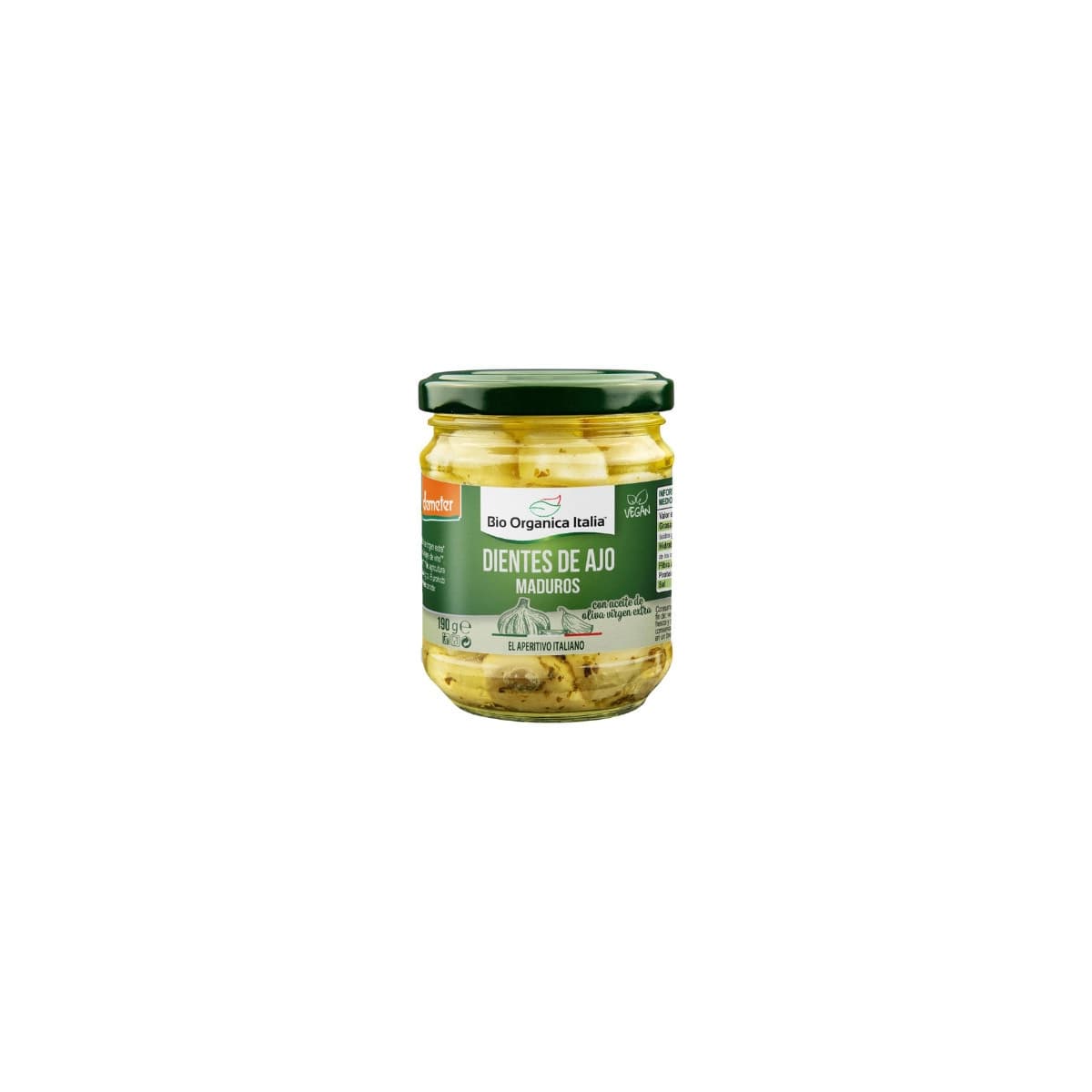 Ajos en aceite Bio 190g Organica Italia