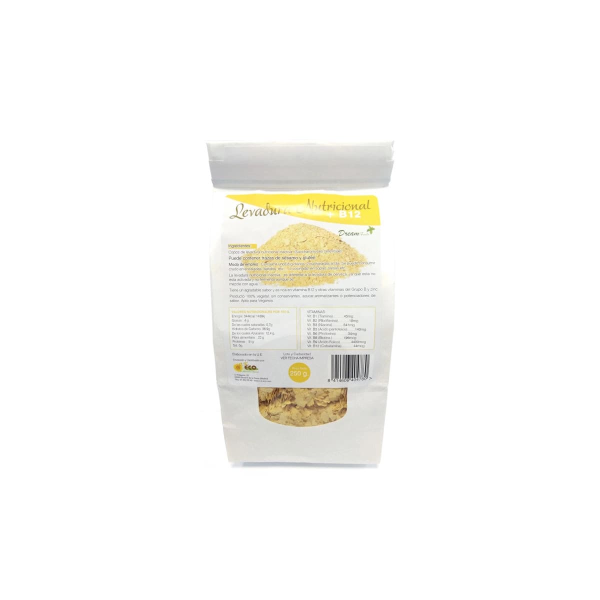 Levadura nutricional + b12 250 g Dream Foods