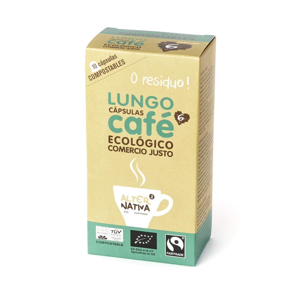 Cafe longo capsulas bio 10x5,5g Alternativa 3