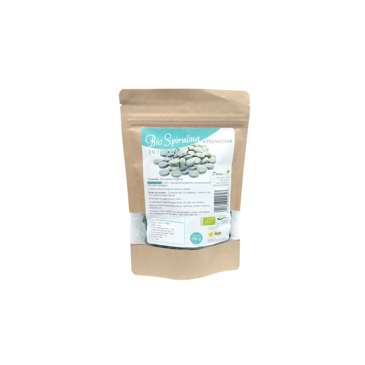 Espirulina bio 300 tabs Dream foods