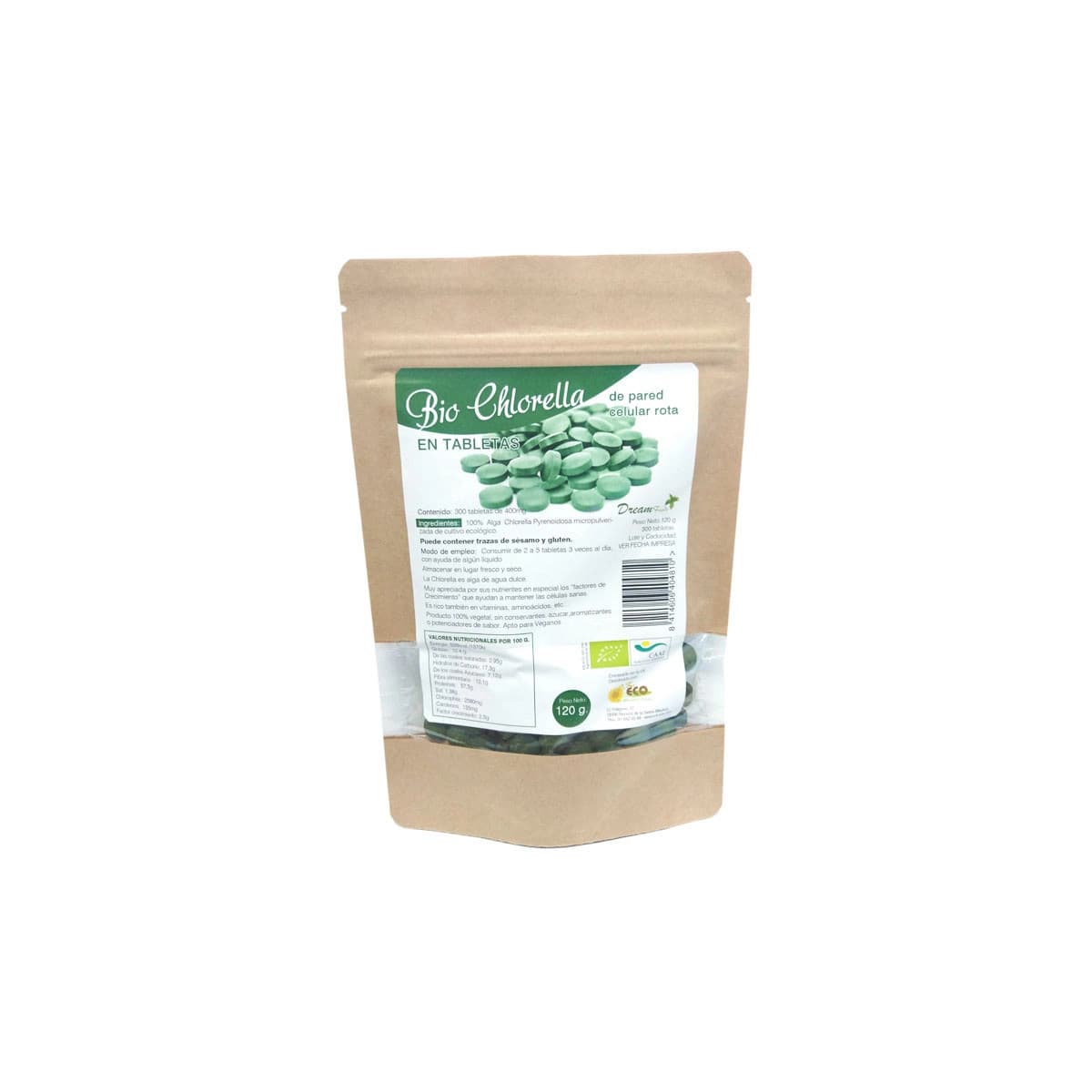 Chlorella bio 300 tabletas Dream Foods