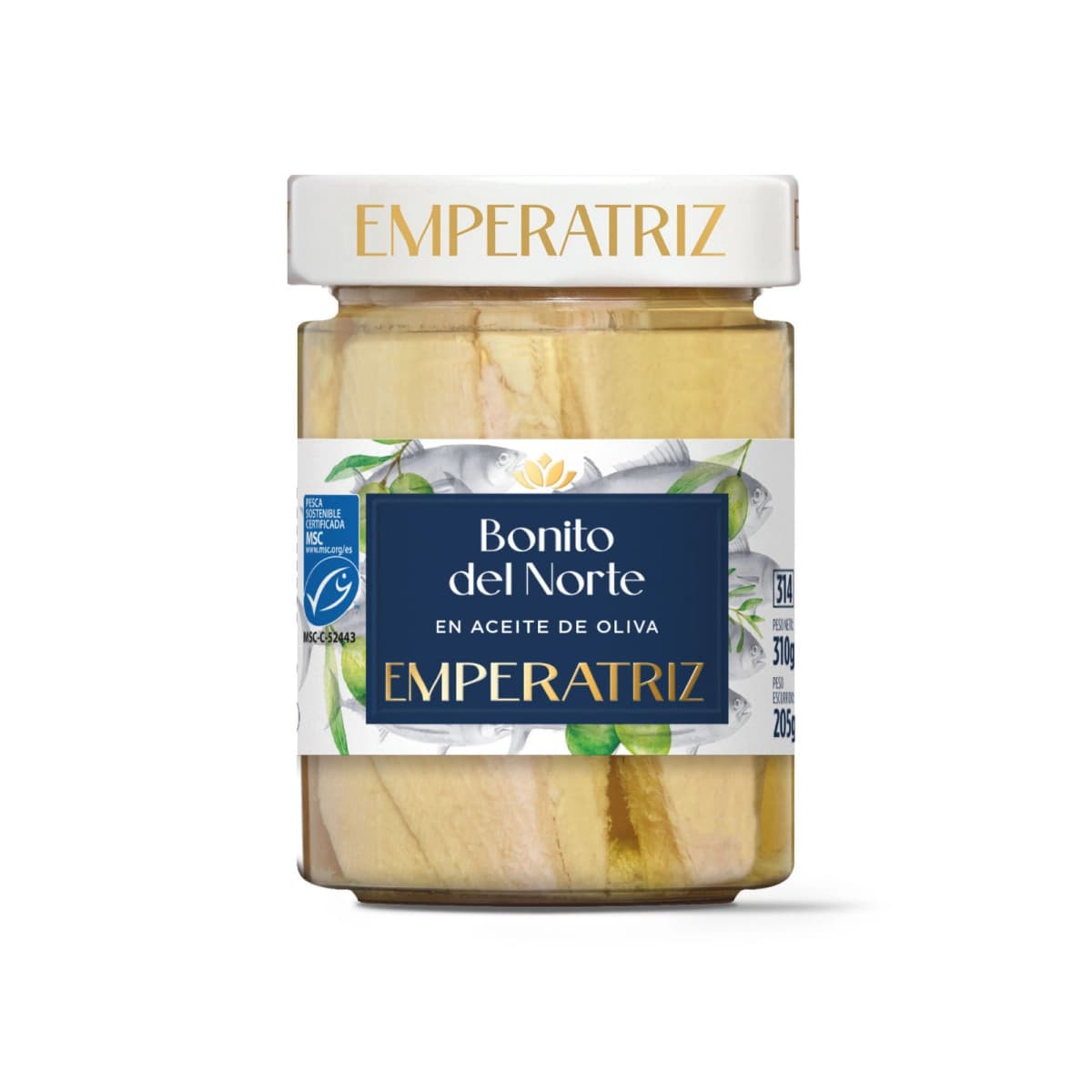 Bonito del Norte en Aceite Oliva 314ml Emperatriz