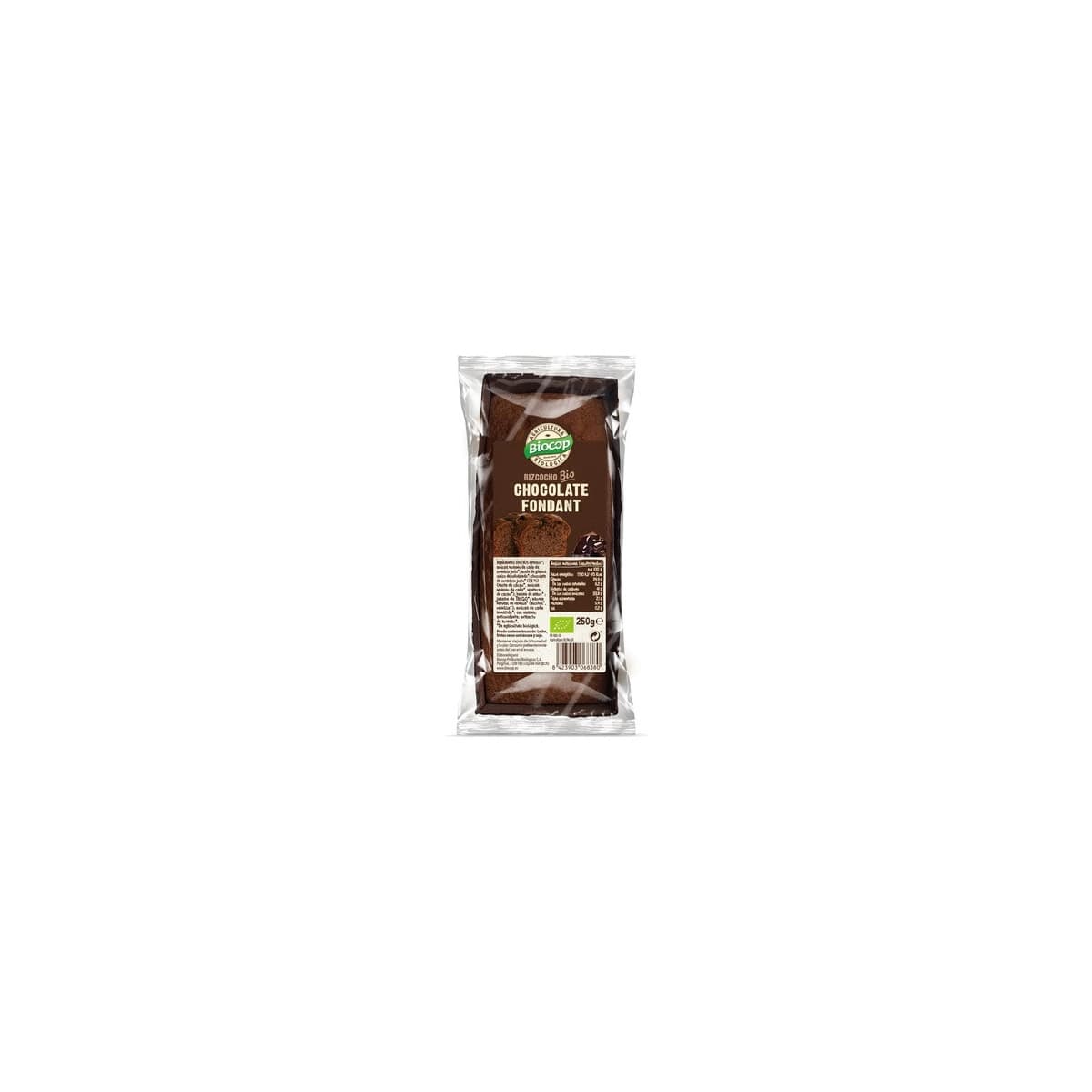 Bizcocho de chocolate fondant Bio 250g Biocop