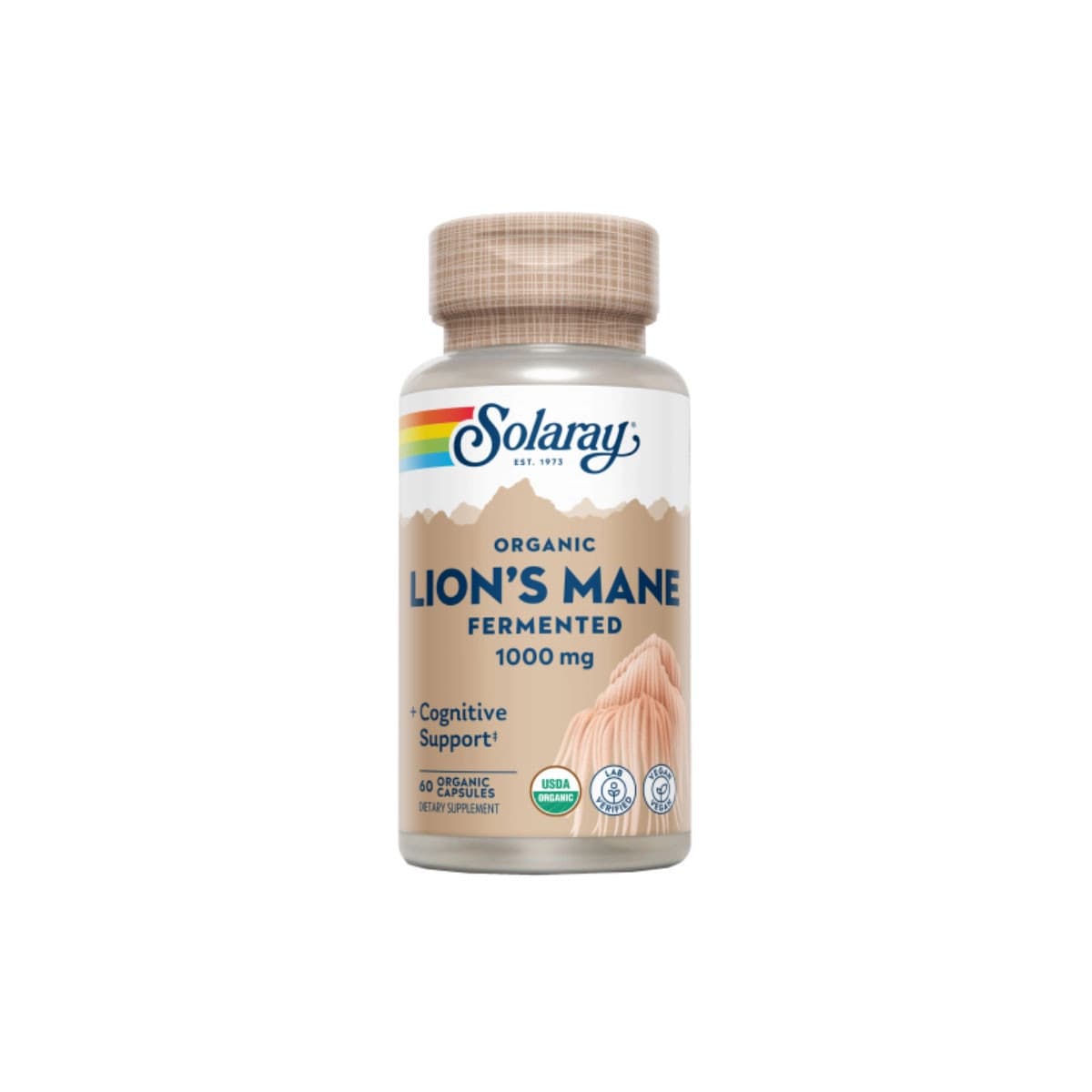 Melena de León (Lion's Mane) 500 mg 60vcaps Solaray
