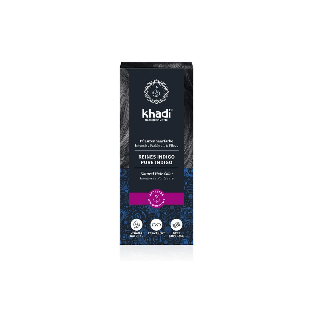 Tinte herbal Indigo 100% natural 100g Khadi