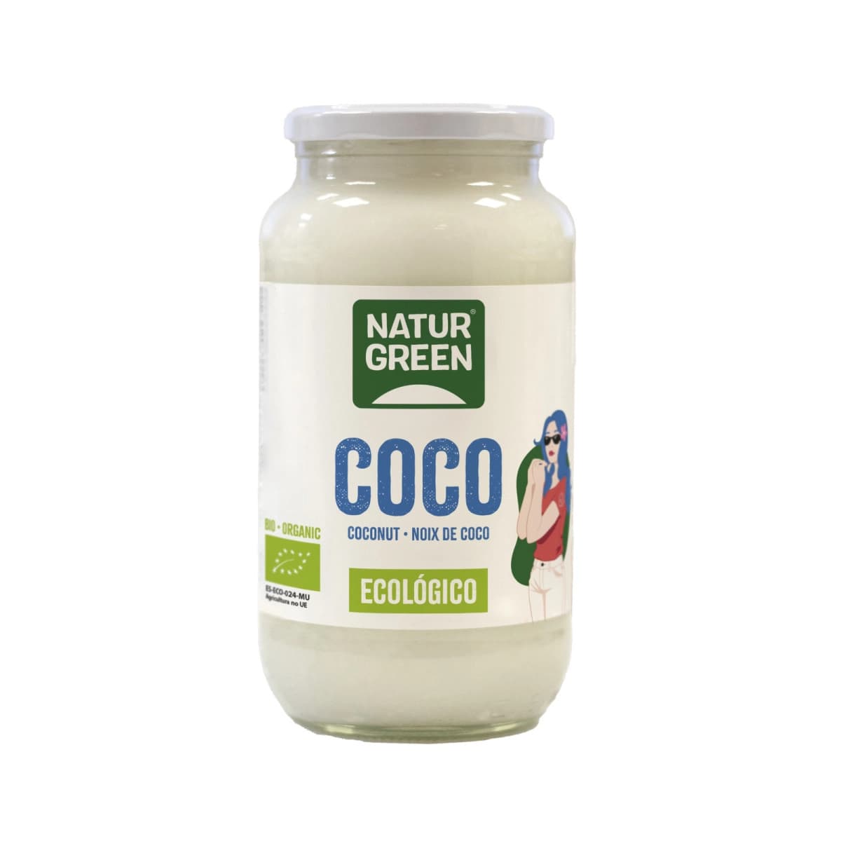 Grasa de coco Bio 860ml-800gr Naturgreen