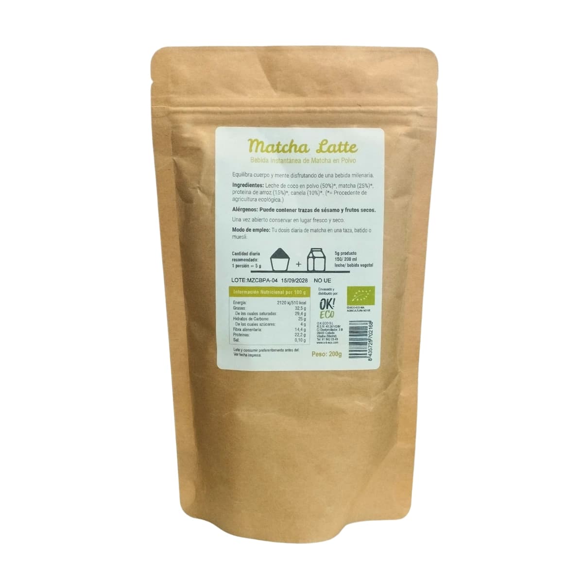 Matcha Latte Bio 200g Dream Foods