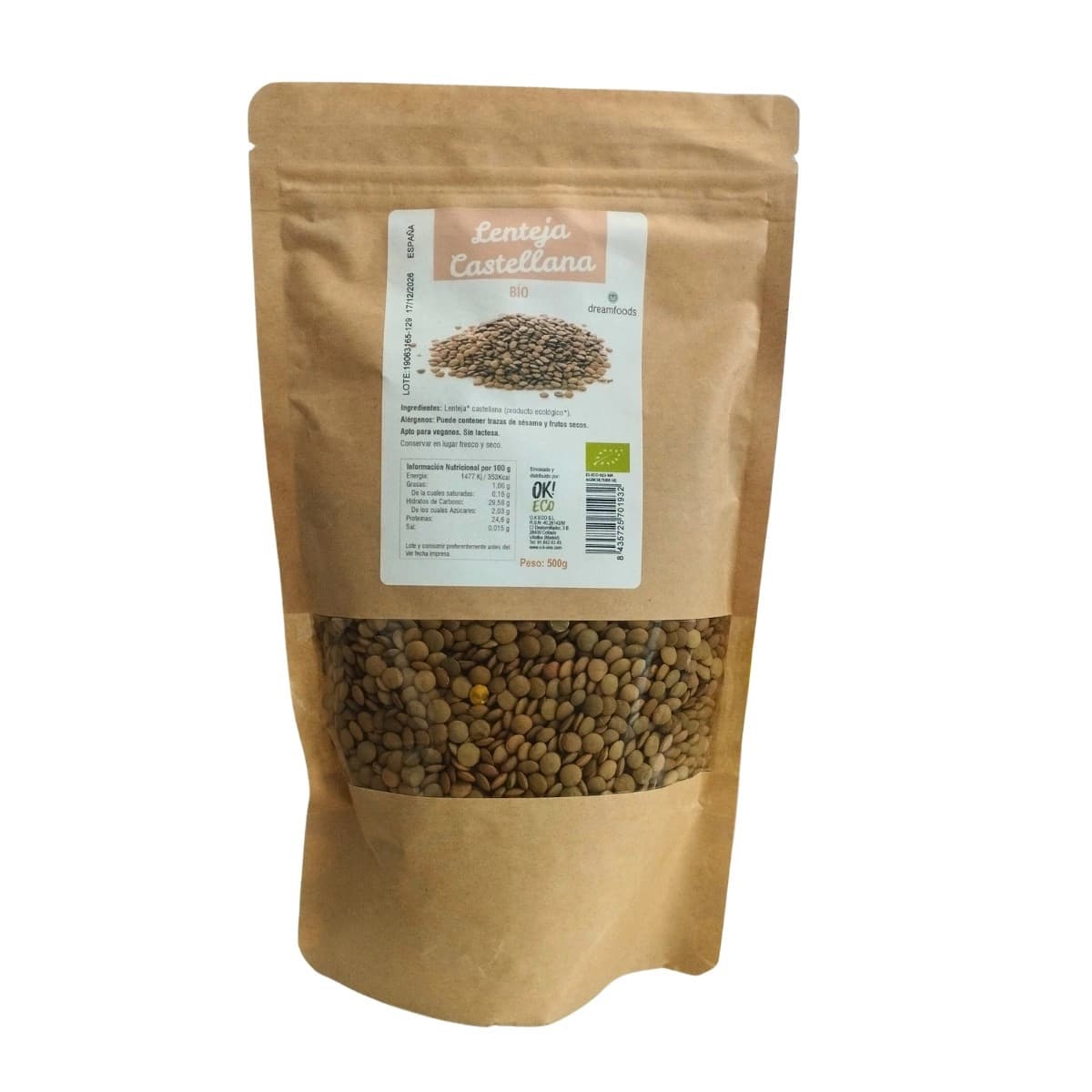 Lenteja castellana Bio 500g Dream Foods