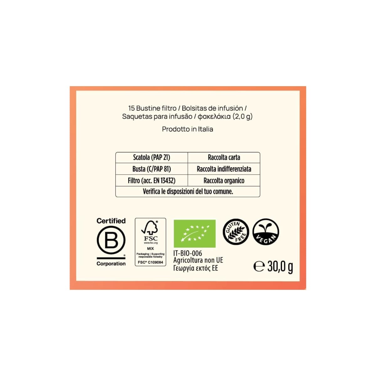 Yogi Frio Fresa y Naranja Bio 15 filtros
