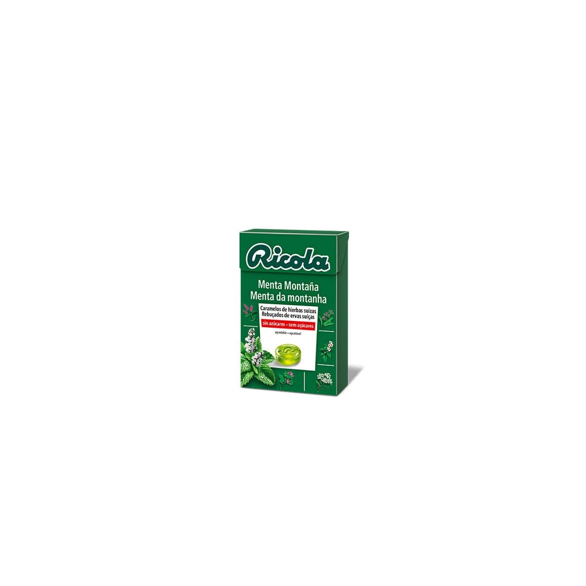 Caramelos de menta montaña sin azucar 50 g Ricola