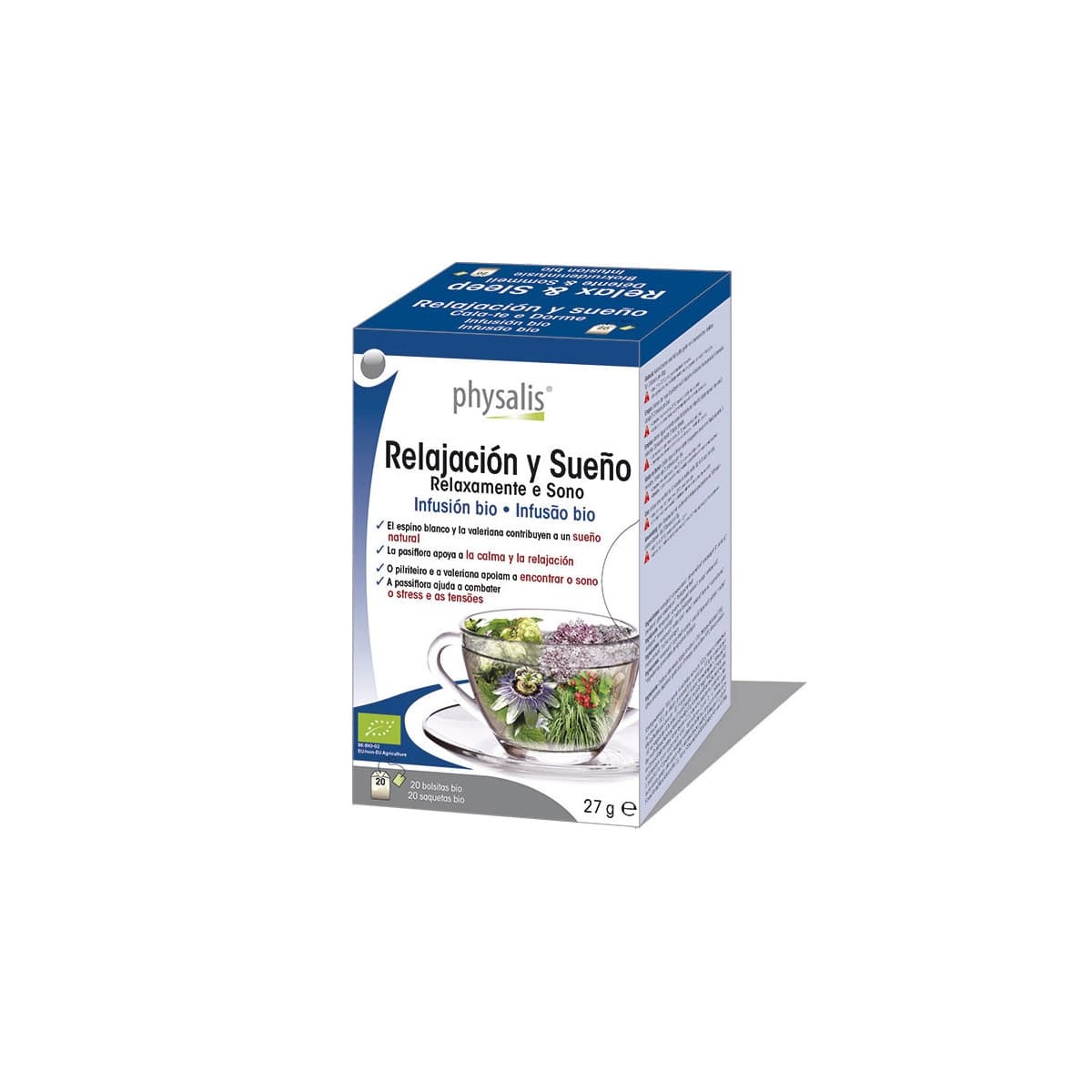 Relajacion y sueño infusion bio 20 filtros Physalis