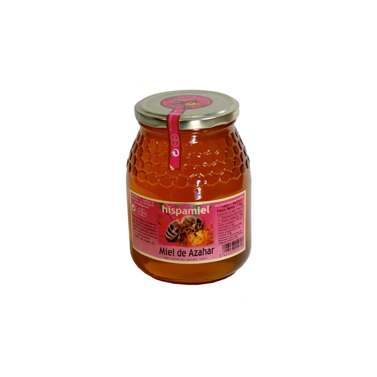 Miel de azahar 1kg Hispamiel