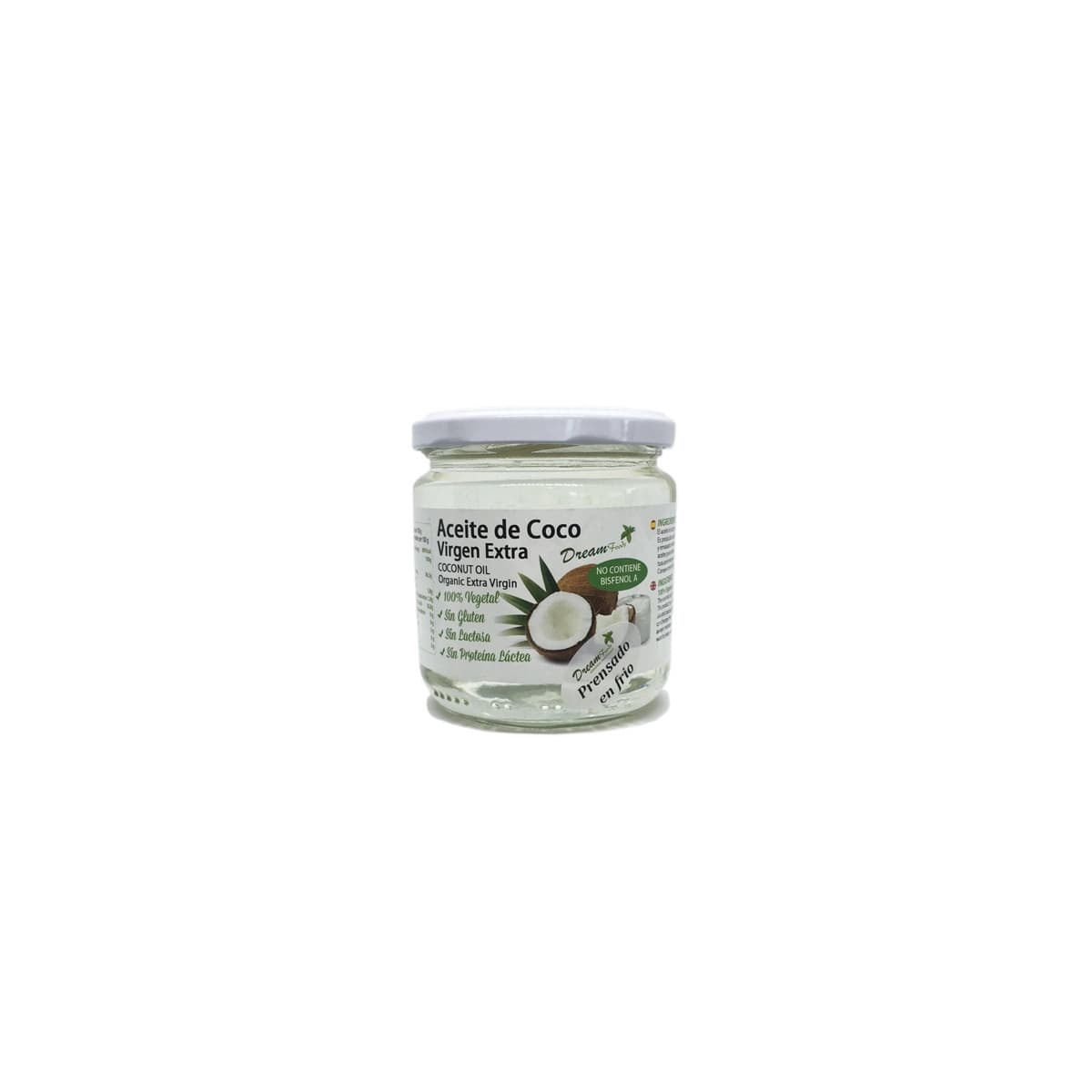 Aceite de coco virgen extra Bio 250 g Dream Foods