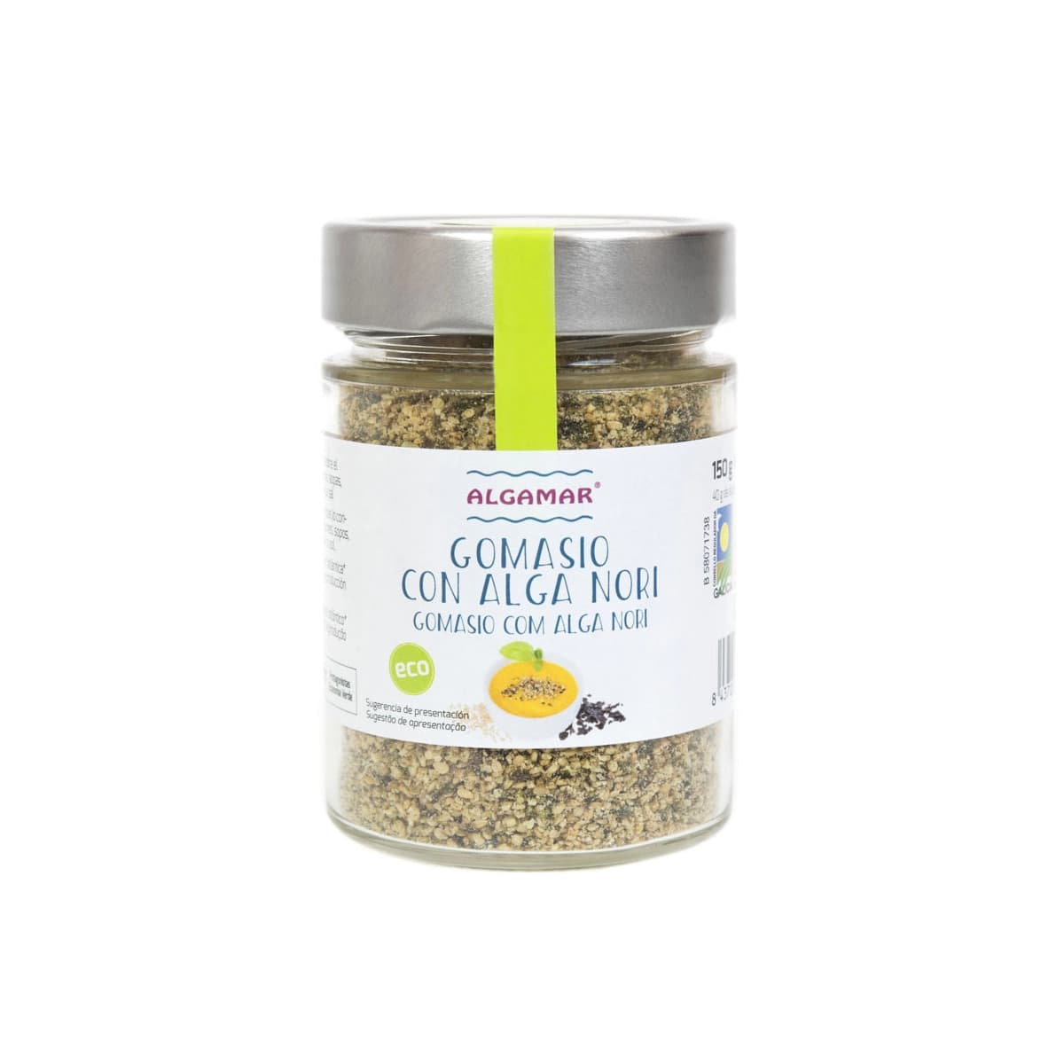 Gomasio con algas nori bio 150g Algamar