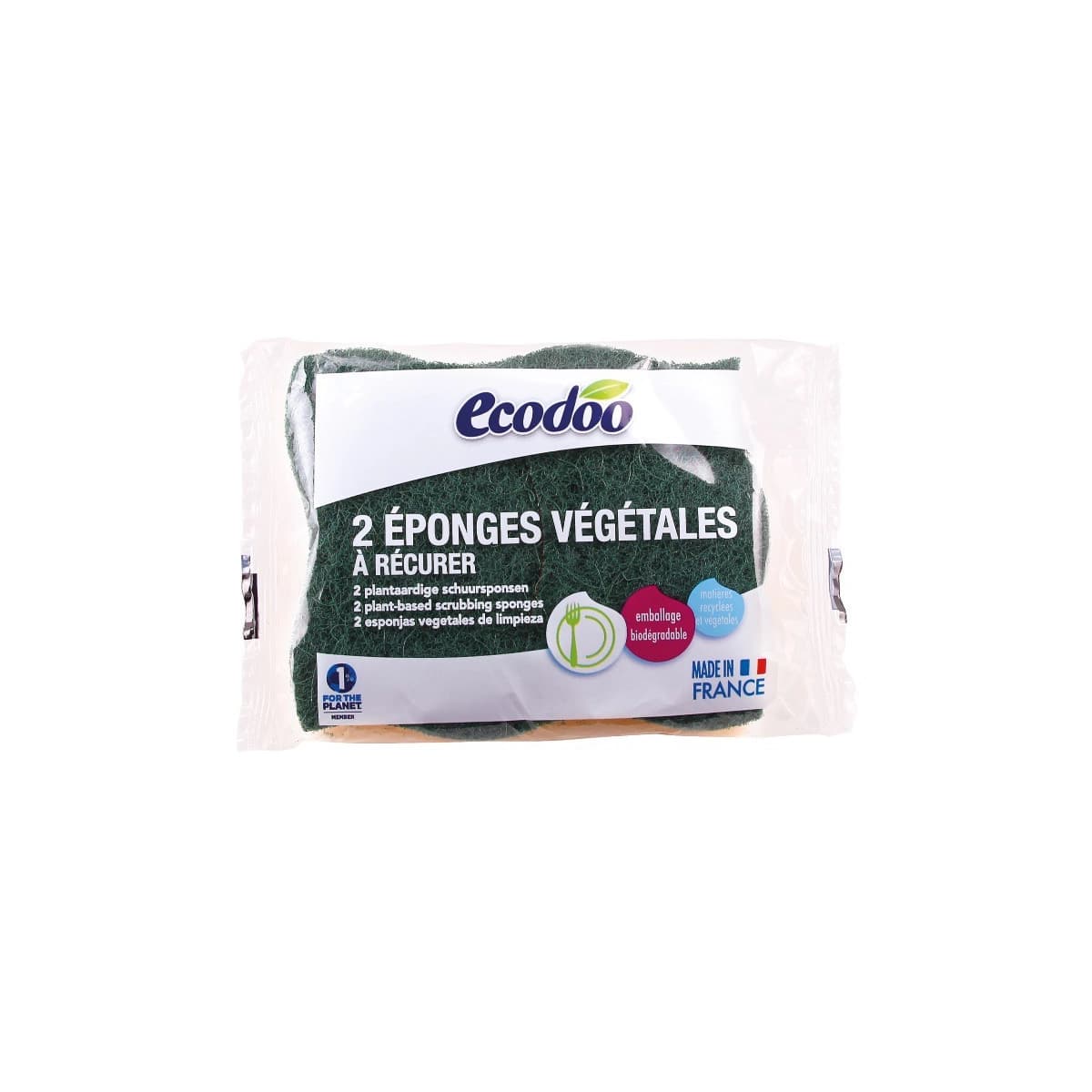 Esponja estropajo vegetal 2uds Ecodoo
