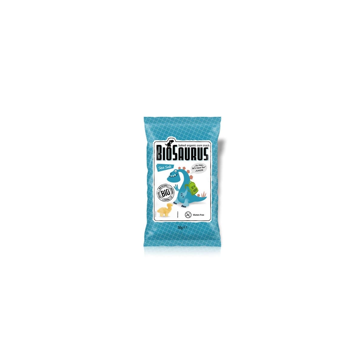 Snack con sal marina sin gluten Bio 50g BioSaurus