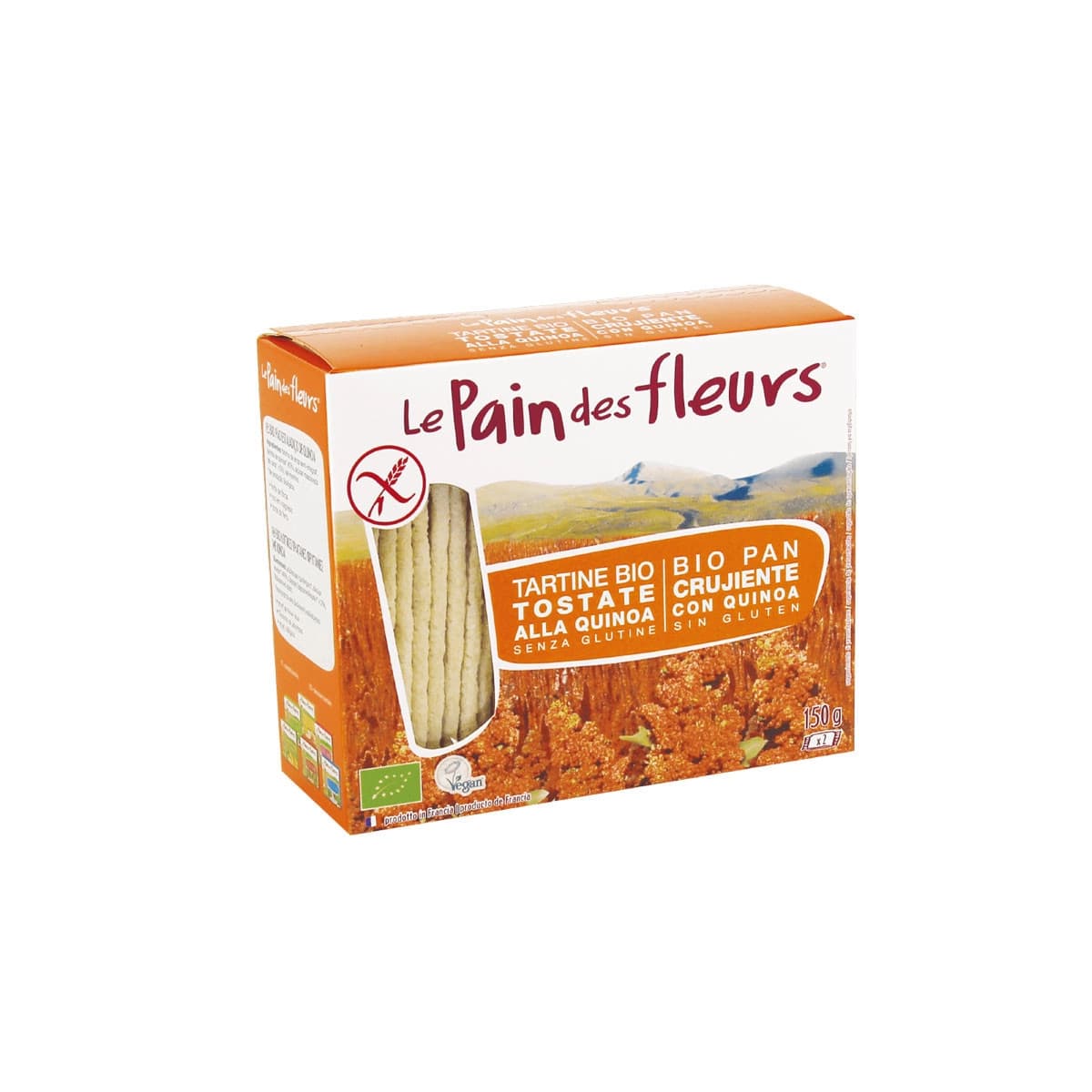 Cracker Quinoa Sin gluten Bio 150g Le Pain des Fleurs