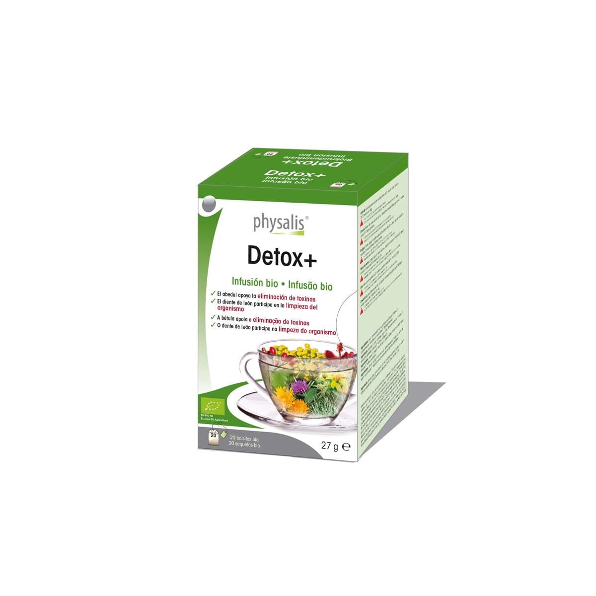 Detox infusion bio 20 filtros Physalis