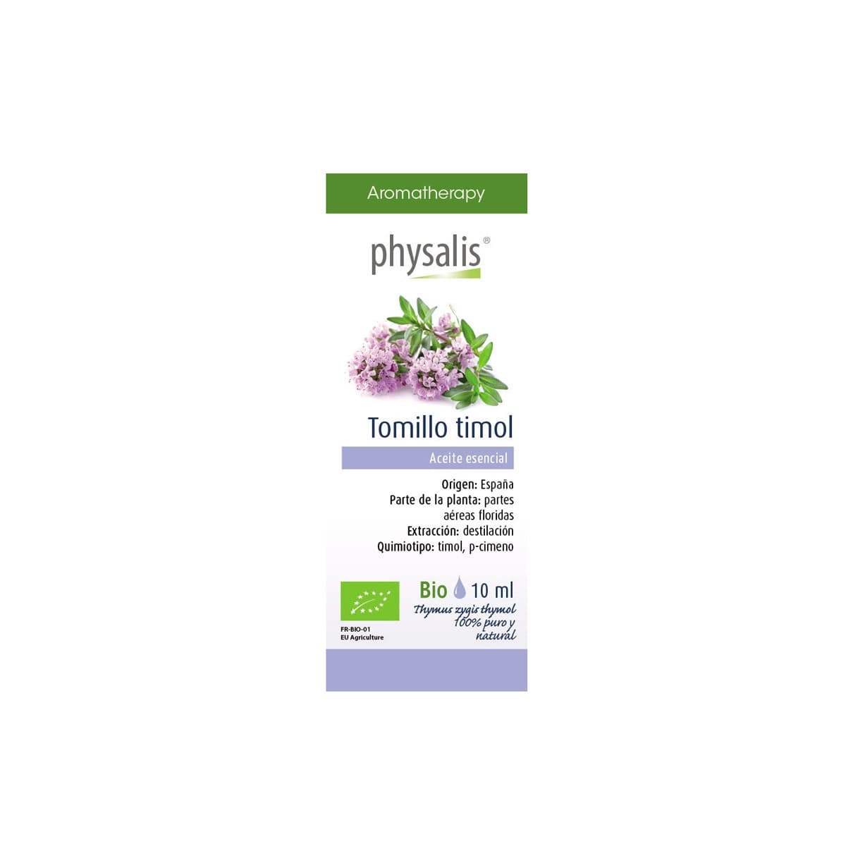 Aceite esencial de tomillo timol bio 10 ml Physalis