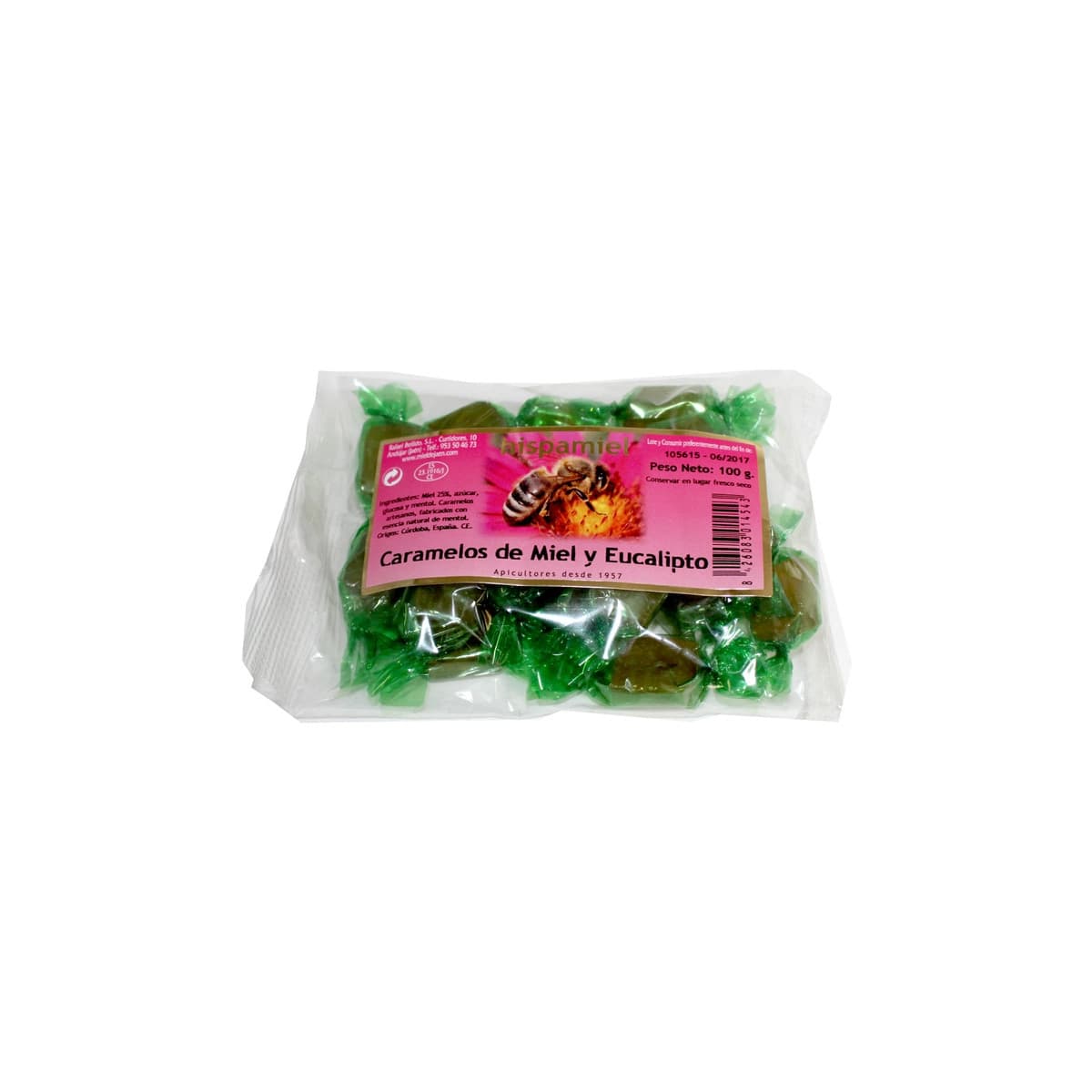 Caramelos Miel y Eucalipto 100g Hispamiel