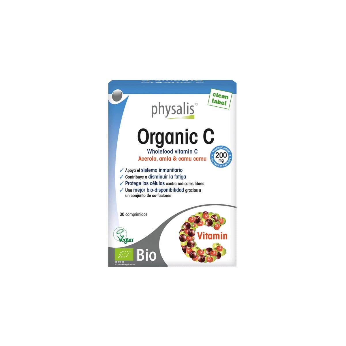 Organic C (vitamina C) bio 30 comprimidos Physalis