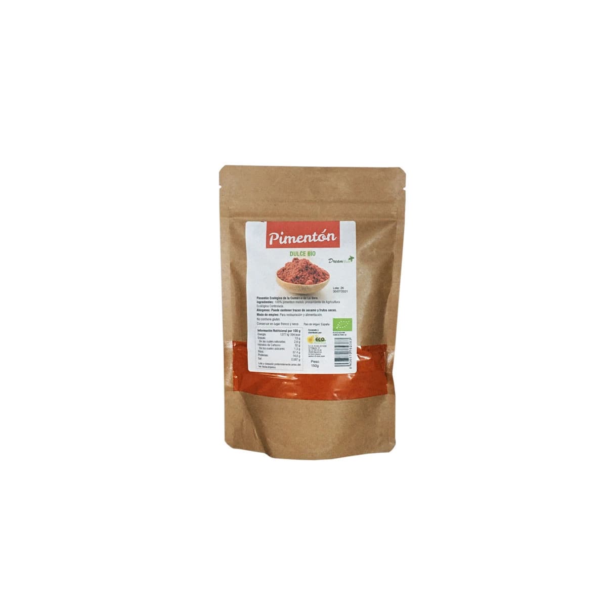 Pimenton dulce de la Vera en polvo Bio 150g Dream Food