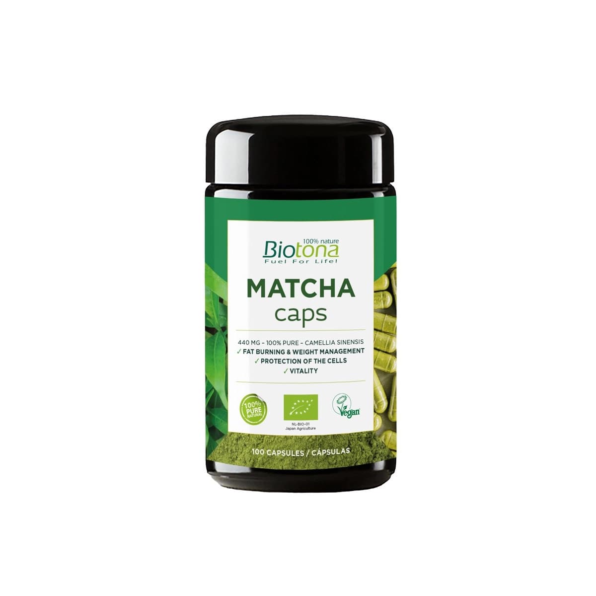Te Matcha Bio 100 capsulas Biotona