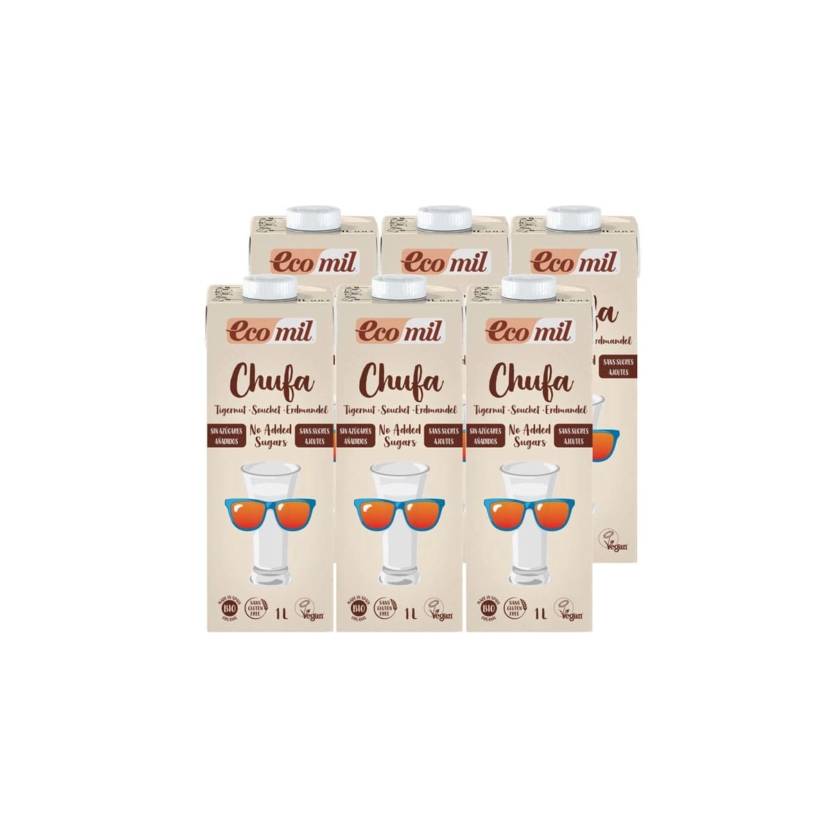 Bebida Chufa Nature Horchata Bio 6x1L Ecomil