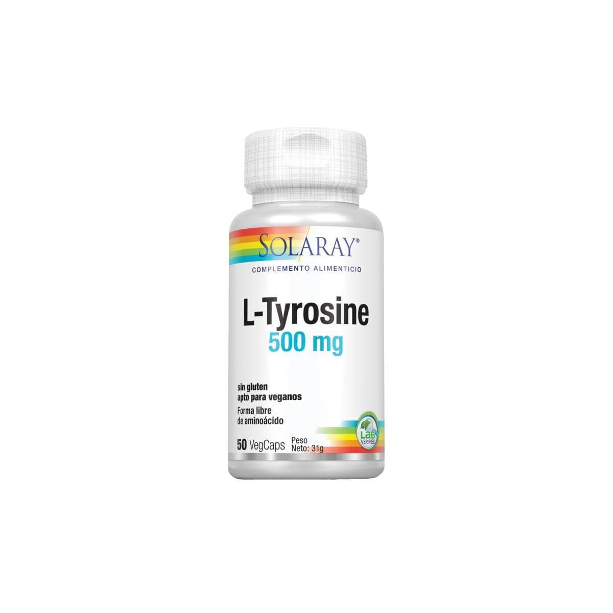 L-Tirosina 500mg 50vcaps Solaray