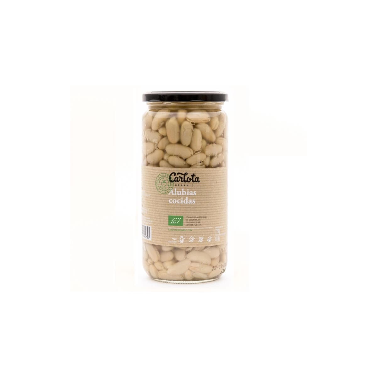 Alubias cocidas Bio 720g Carlota Organic
