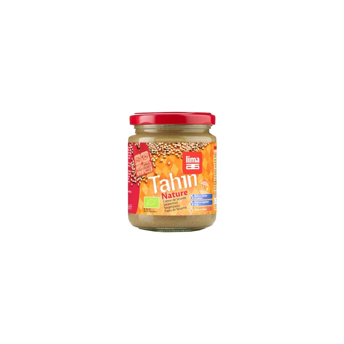 Tahin sin sal bio 225g Lima