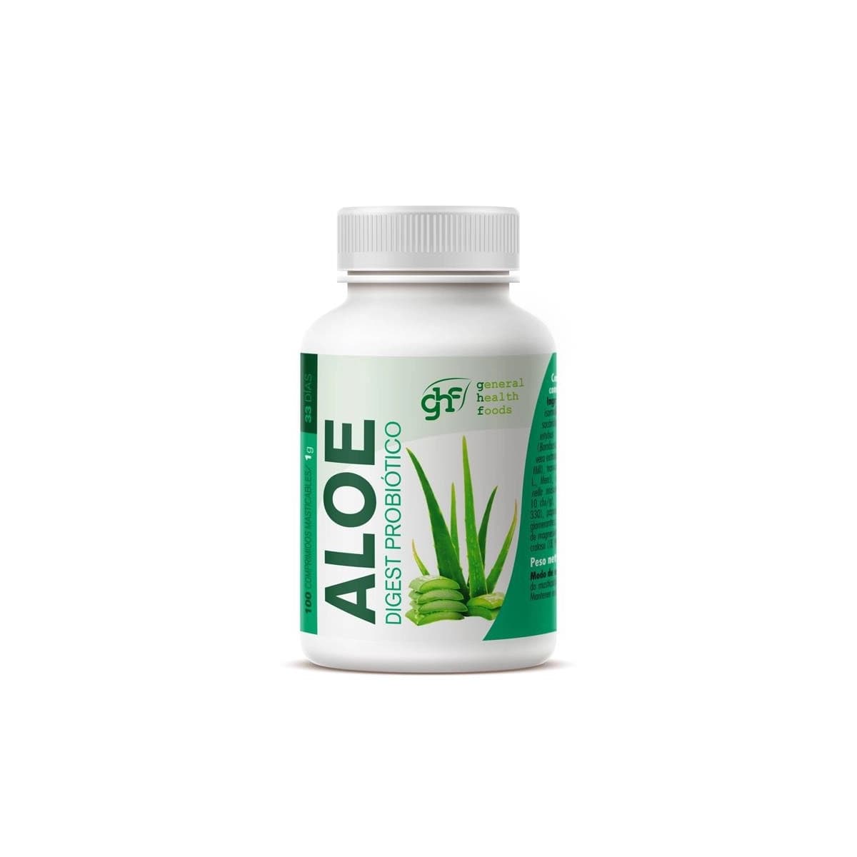 Aloe Digest Probioticos 1g 100 comprimidos masticables GHF
